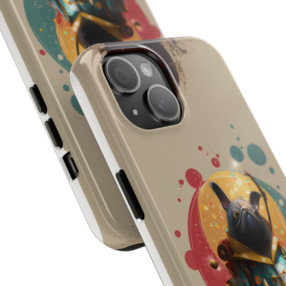 Whimsical Pet-Inspired Tough Phone Case - Perfect for Animal Lovers