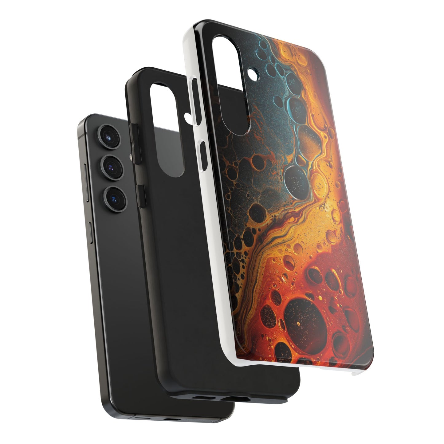 Abstract Lava Tough Phone Case - Vibrant Protective Cover for Adventurous Souls