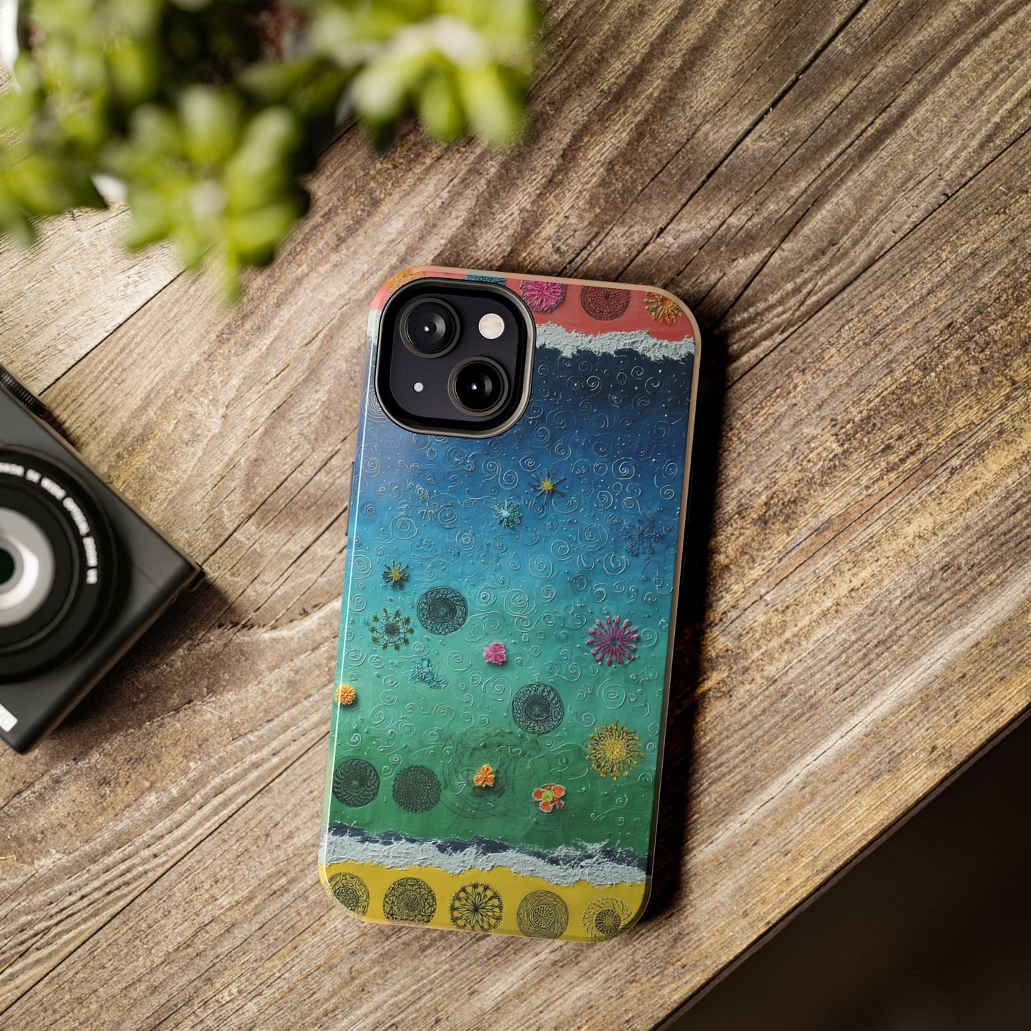 Vibrant Tough Phone Cases, Colorful Smartphone Accessories, Unique Phone Cover, Gift for Her, Artsy Tech Gear, Summer Vibe
