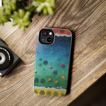 Vibrant Tough Phone Cases, Colorful Smartphone Accessories, Unique Phone Cover, Gift for Her, Artsy Tech Gear, Summer Vibe