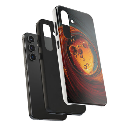 Vibrant Abstract Phone Case with Bubble Design - Tough & Stylish