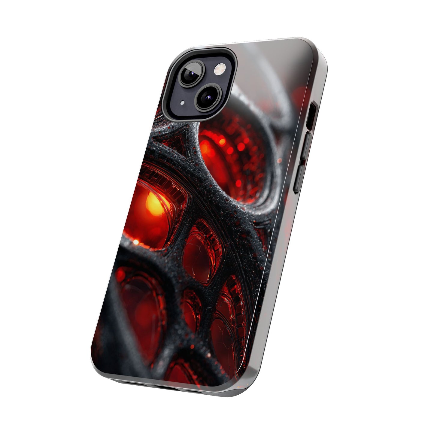 Red Spiderweb Tough Phone Case, Durable Cell Phone Cover, Unique Gift for Tech Lovers, Stylish Protection, Trendy Accessories