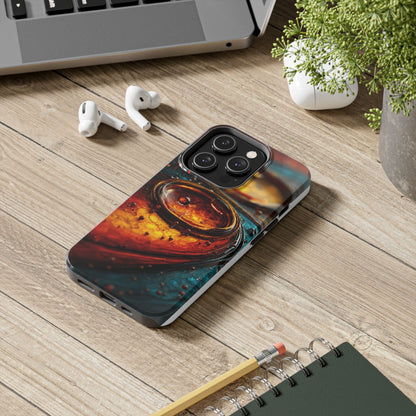 Artistic Tough Phone Case – Abstract Colorful Design for Unique Protection