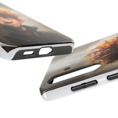 Whimsical Tough Phone Case – Unique Art Design for Creative Souls