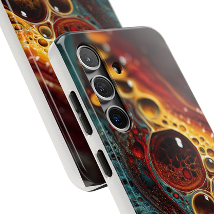 Vibrant Abstract Tough Phone Case - Unique Art for Stylish Protection