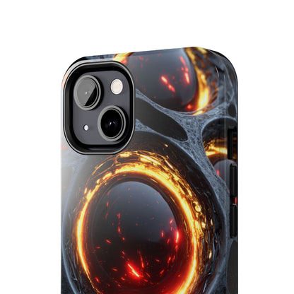 Futuristic phone accessory featuring Skipper’s digital artwork
