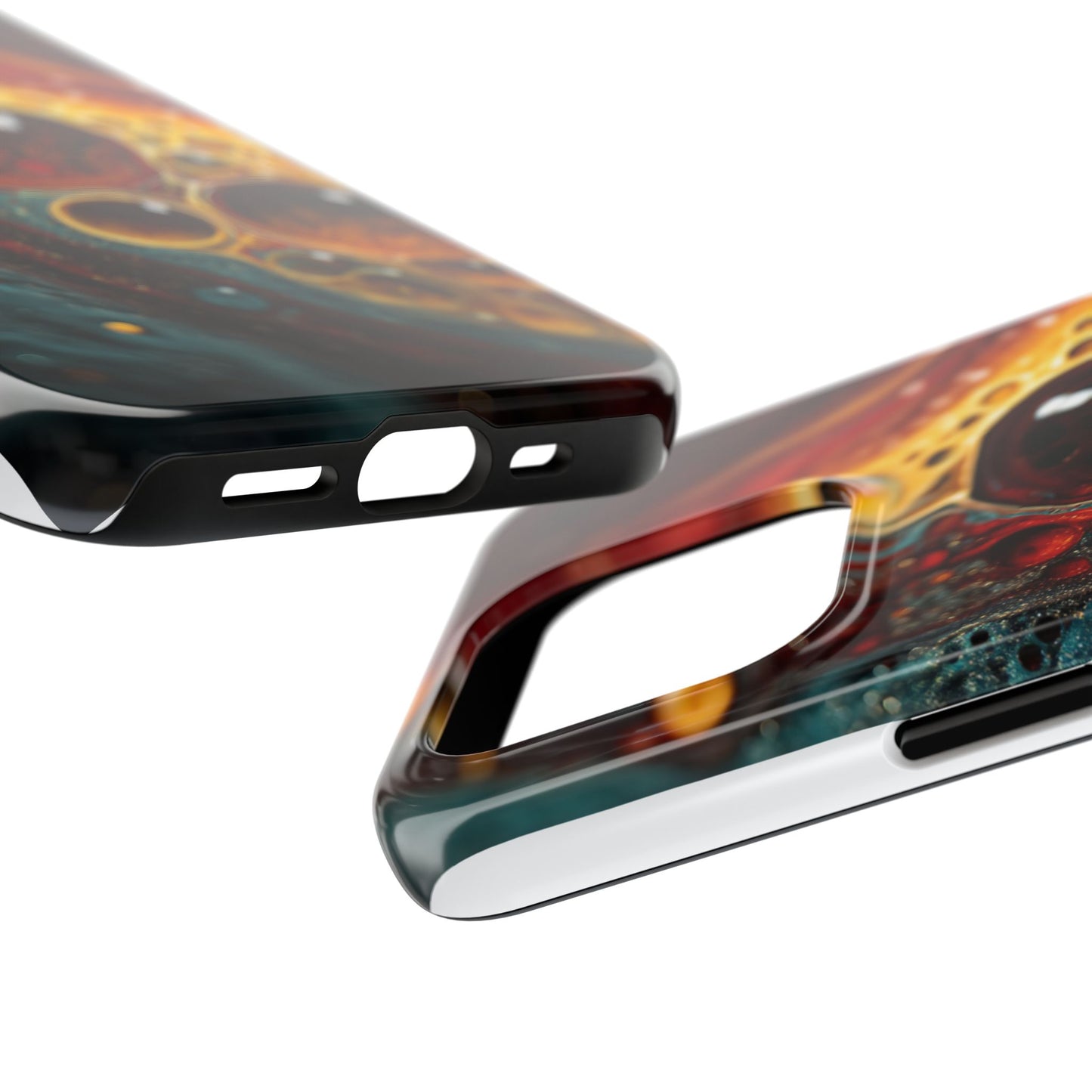 Vibrant Abstract Tough Phone Case - Unique Art for Stylish Protection