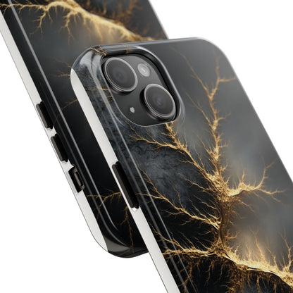 Electric Lightning Tough Phone Case - Durable Protection with Striking Design
