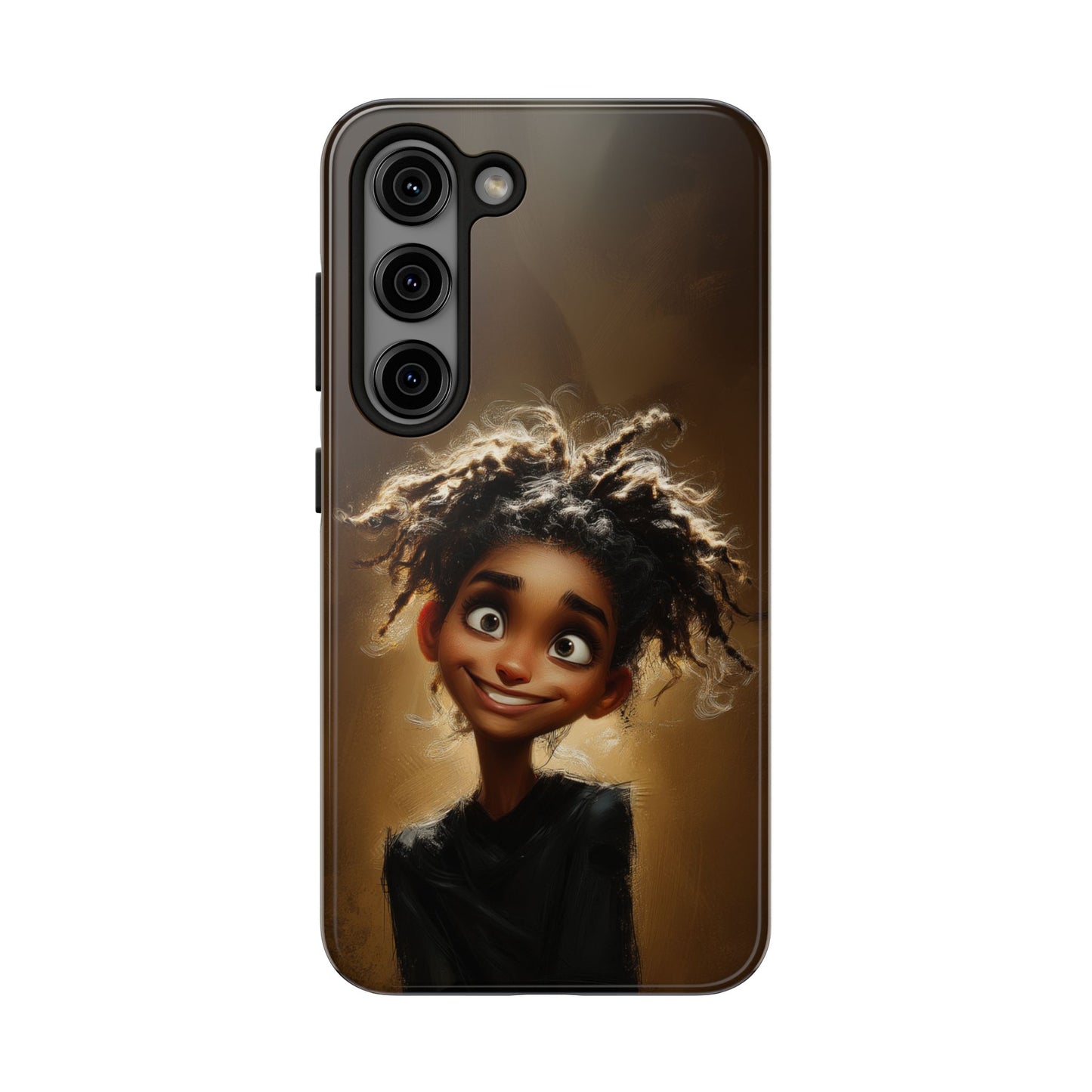 Whimsical Tough Phone Case with Playful Character Design