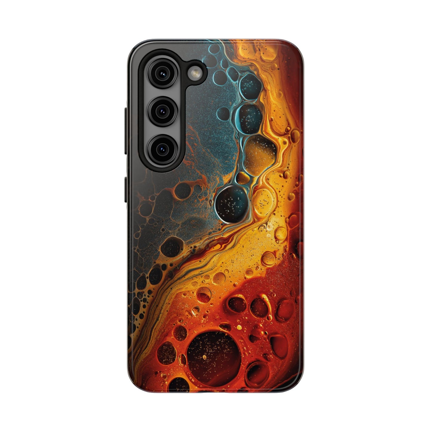 Abstract Lava Tough Phone Case - Vibrant Protective Cover for Adventurous Souls
