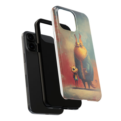 Animal Art Tough Phone Cases, Cute Character Phone Protector, Unique Cartoon Phone Cover, Fun Gift for Kids, Birthday or Holiday Present