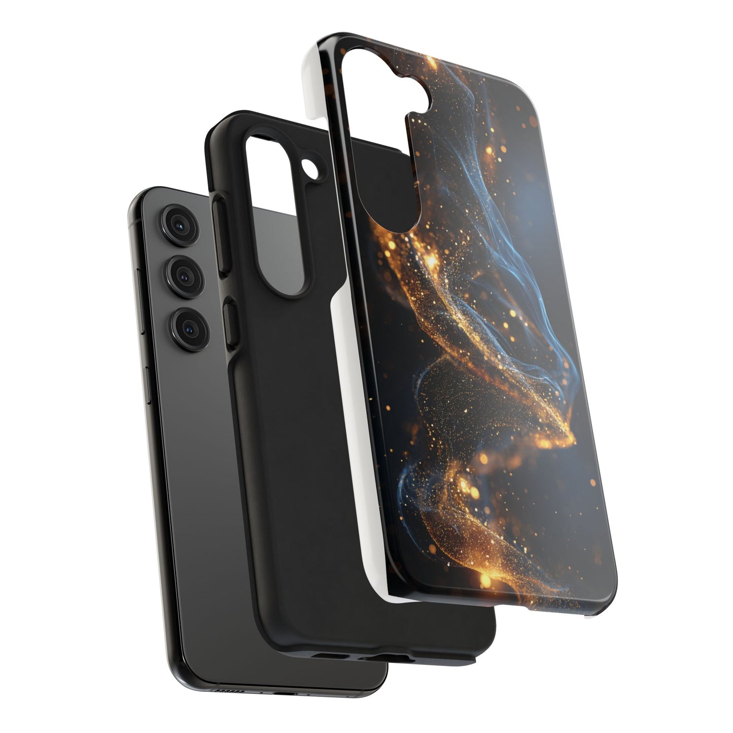 Elegant Gold Swirl Tough Phone Case – Durable & Stylish Protection for Your Device