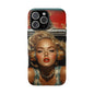 Retro Glam Tough Phone Case - Stylish Protection for Music Lovers