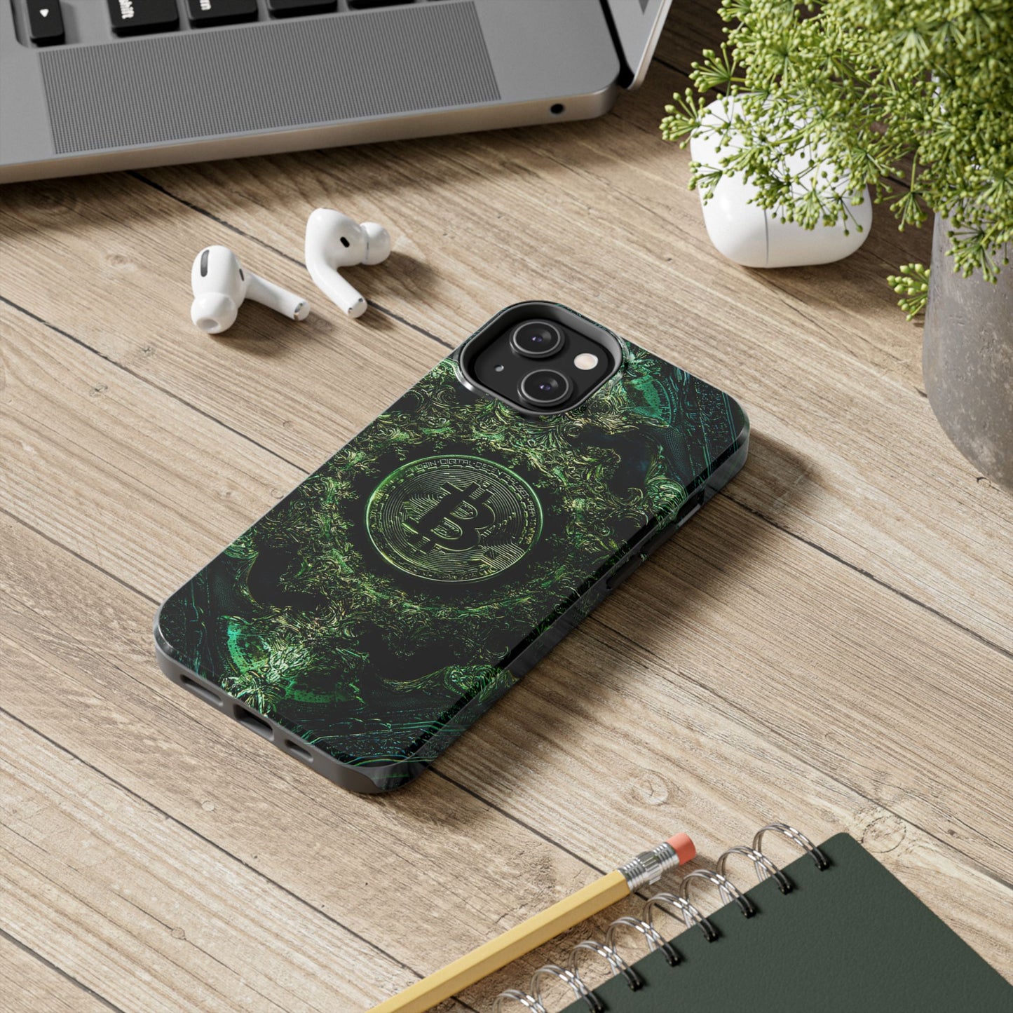 Bitcoin Cryptocurrency Tough Phone Case by Skipper – Durable Premium Tech Accessory