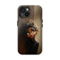 Stylish Tough Phone Case - Artistic Character Design for Teens