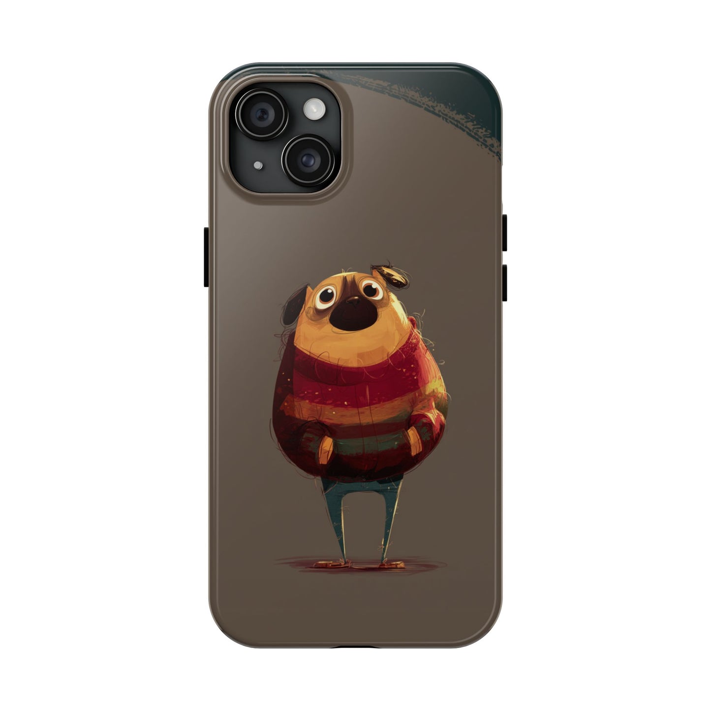Cute Pug Tough Phone Case - Durable & Stylish Protection for Pet Lovers
