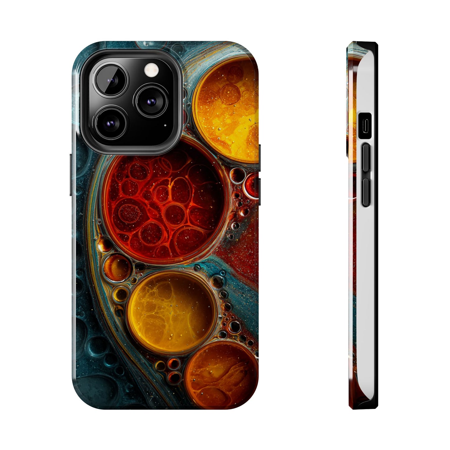 Vibrant Abstract Tough Phone Case - Durable Protection with Artistic Design