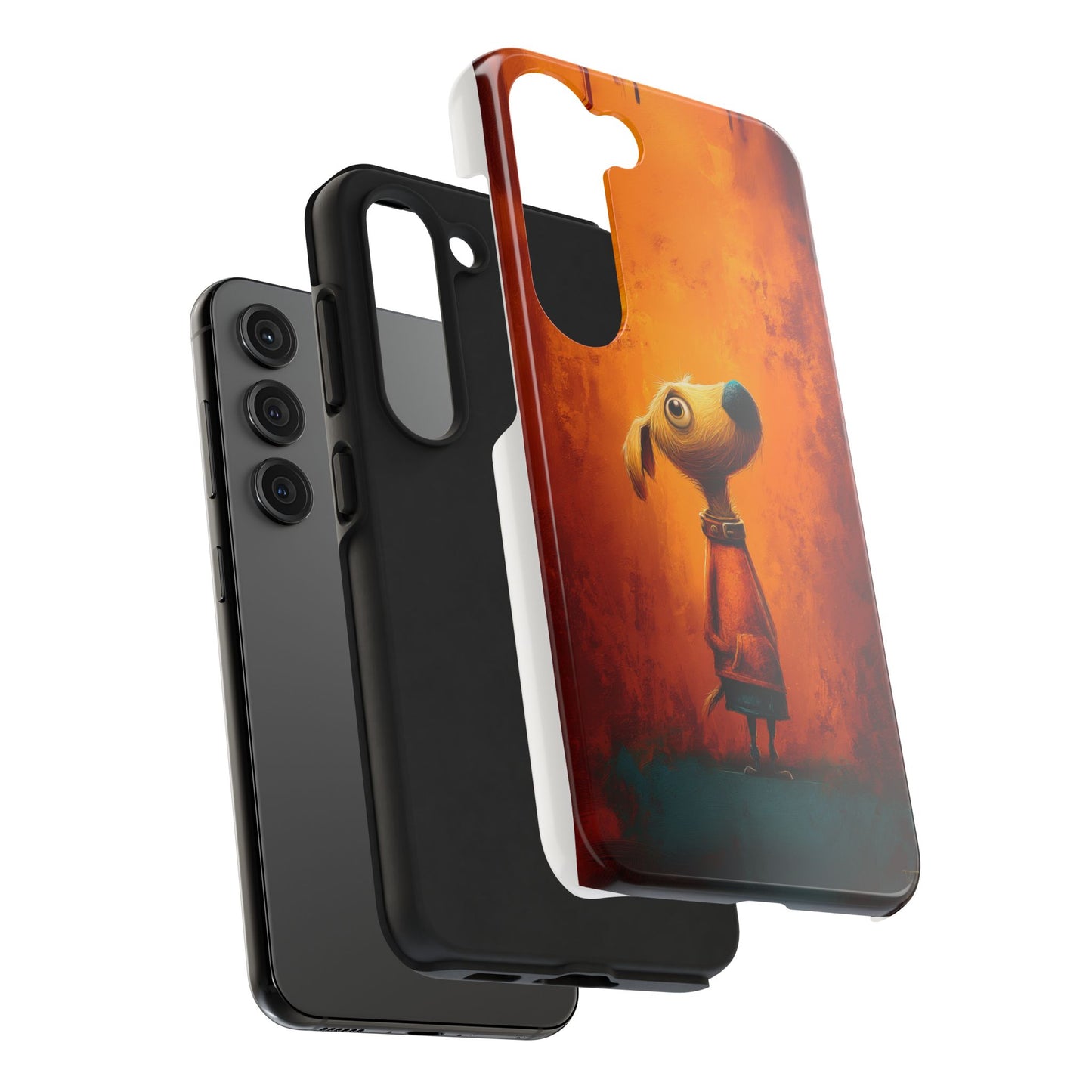 Whimsical Dog Art Tough Phone Case - Durable & Stylish Pet Lover Accessory