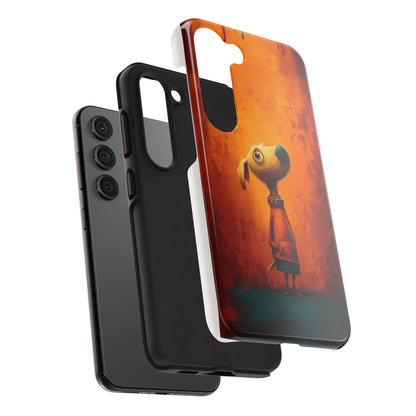 Whimsical Dog Art Tough Phone Case - Durable & Stylish Pet Lover Accessory