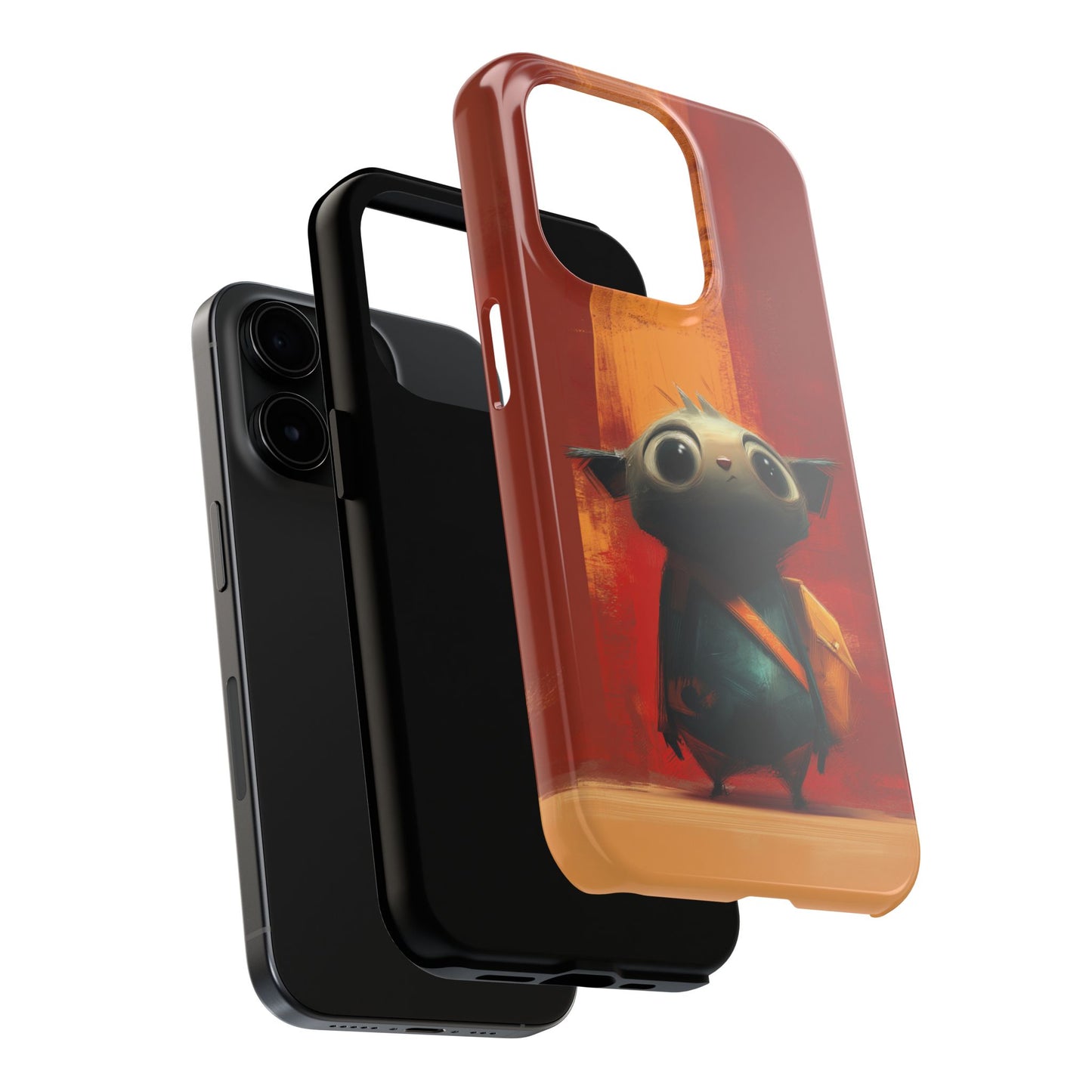 Adventurous Character Tough Phone Case - Durable Protection for Creative Souls