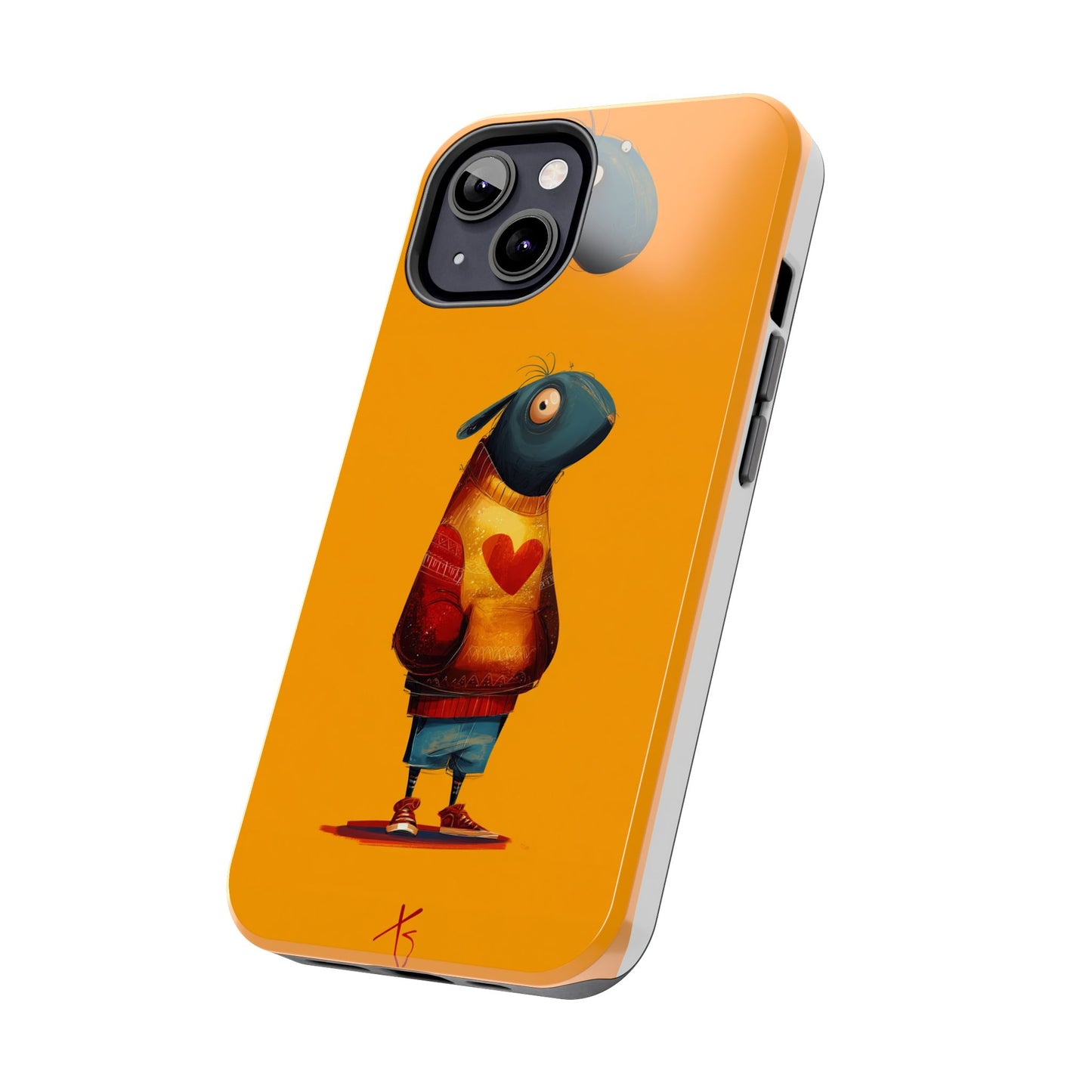 Cute Cartoon Tough Phone Case - Whimsical Sheep Design