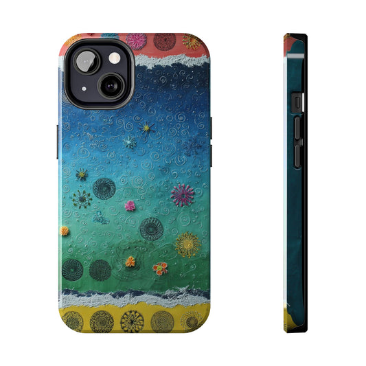 Vibrant Tough Phone Cases, Colorful Smartphone Accessories, Unique Phone Cover, Gift for Her, Artsy Tech Gear, Summer Vibe