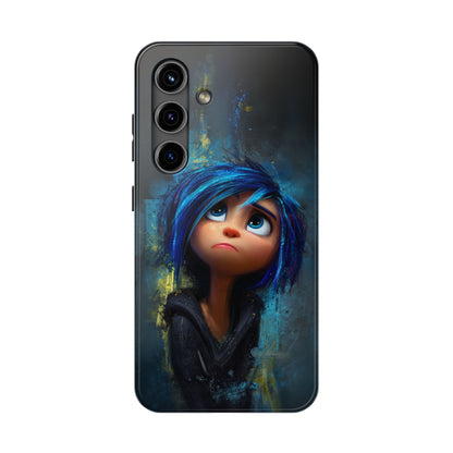 Unique Artsy Tough Phone Case – Emotional Abstract Design for Creative Souls