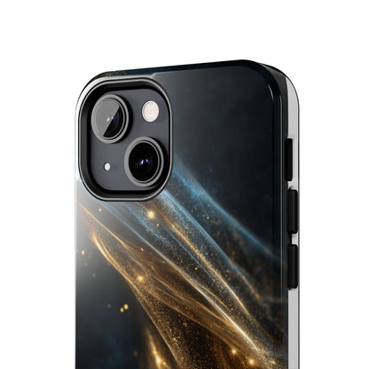 Stunning Gold Swirl Tough Phone Case - Stylish Protection with Elegance