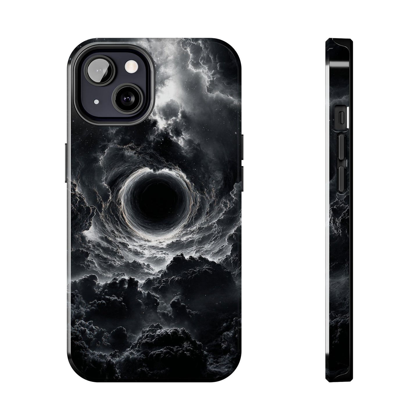 Cosmic Black Hole Tough Phone Case | Sleek Sci-Fi Protection, Unique Art Accessory for Tech Lovers by Skipper