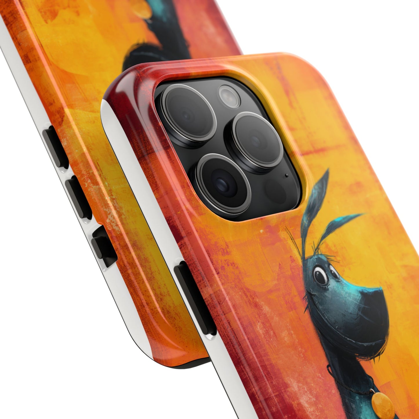 Colorful Dog & Cat Tough Phone Case – Fun Pet Lover Accessory
