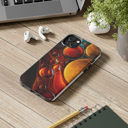 Vibrant Abstract Tough Phone Case - Protective Cover with Colorful Design