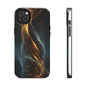 Stylish Tough Phone Case with Elegant Swirl Design