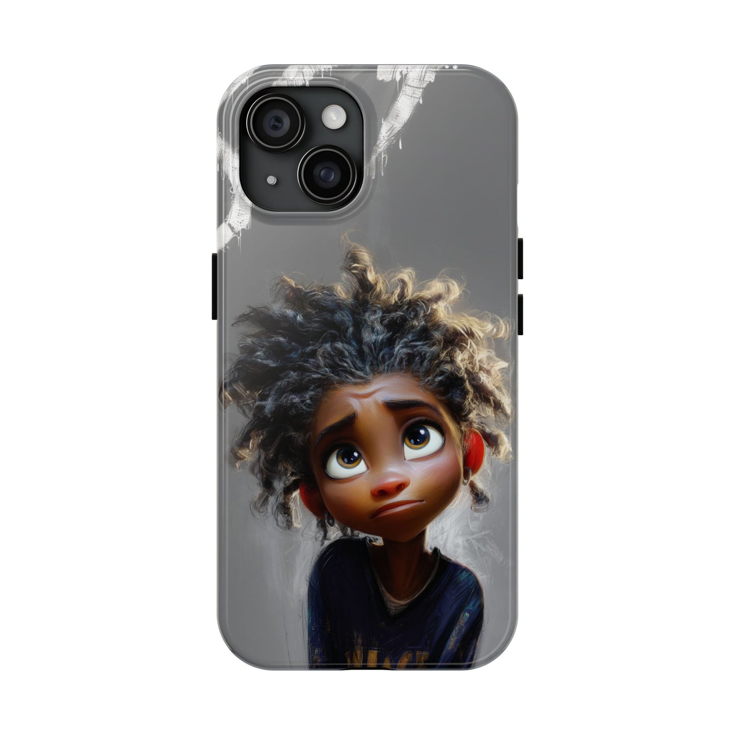 Whimsical Tough Phone Case - Artistic Design for Kids and Tweens
