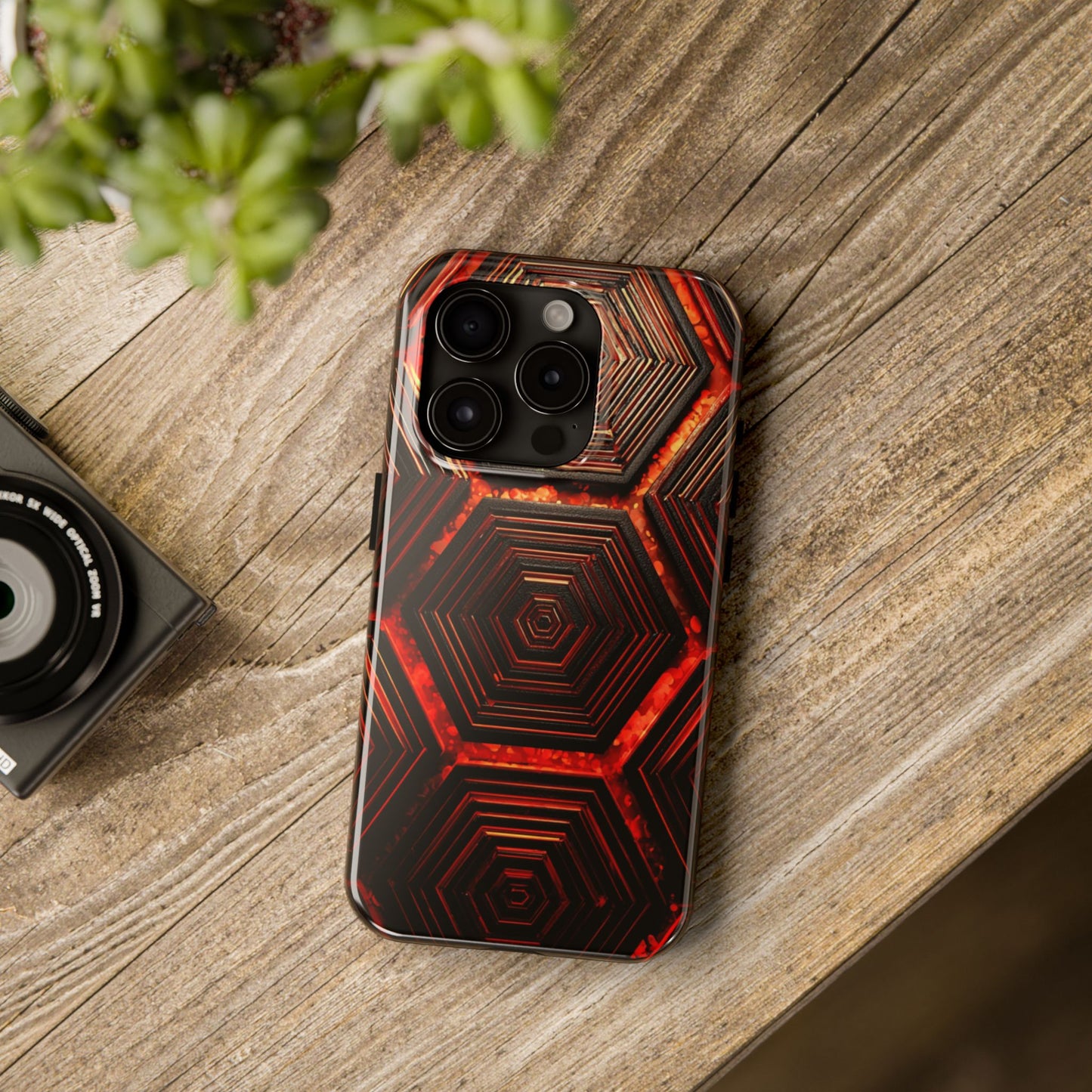 Hexagonal Pattern Tough Phone Case | Durable Tech Protection | Gift for Trendsetters