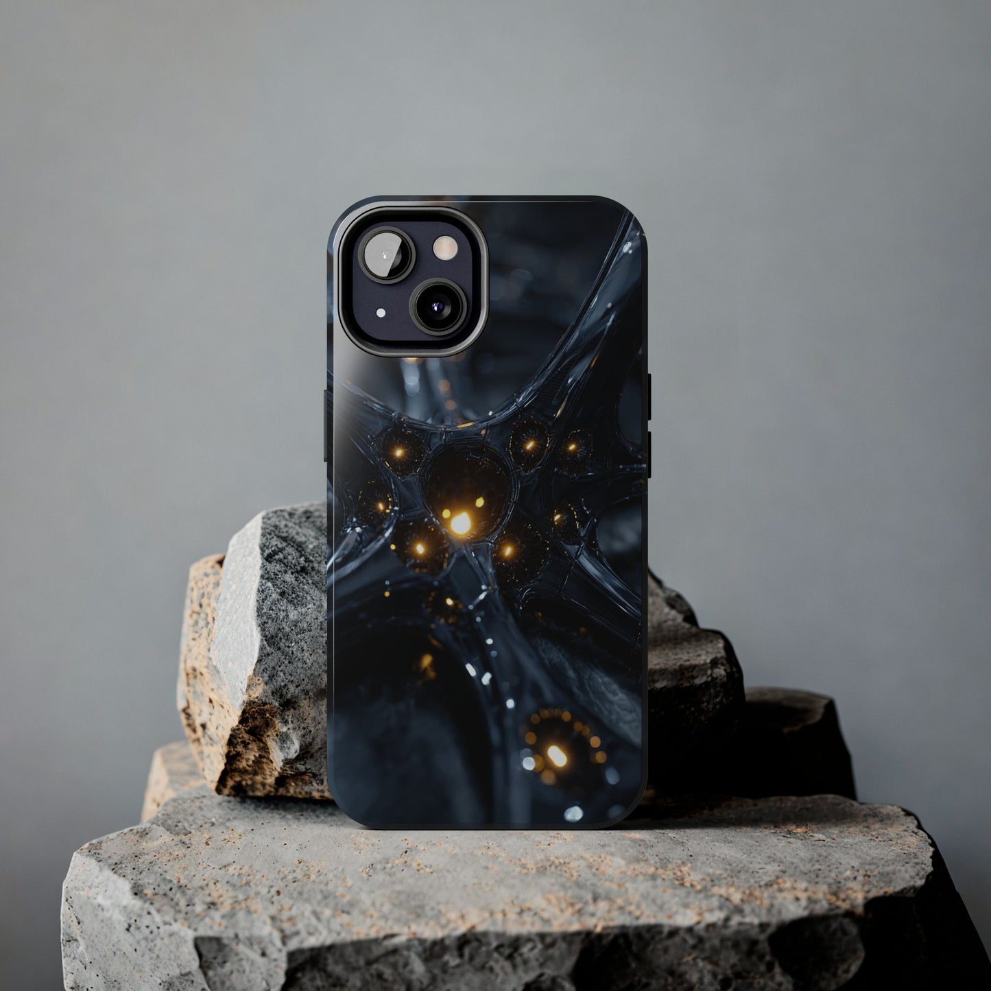 Trendy tech accessory — futuristic phone case for iPhone and Samsung