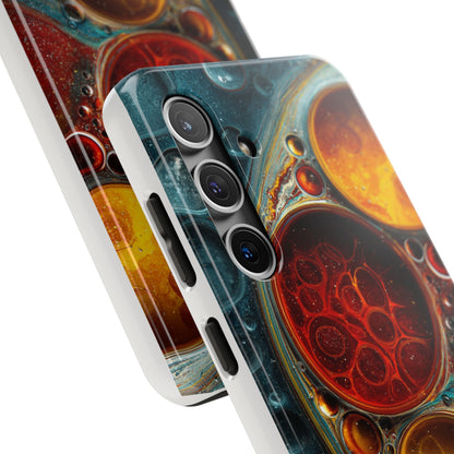Vibrant Abstract Tough Phone Case - Durable Protection with Artistic Design