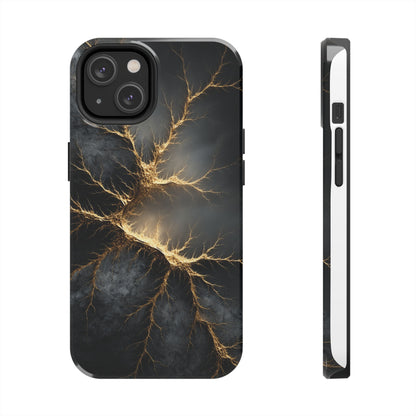 Electric Lightning Tough Phone Case - Durable Protection with Striking Design