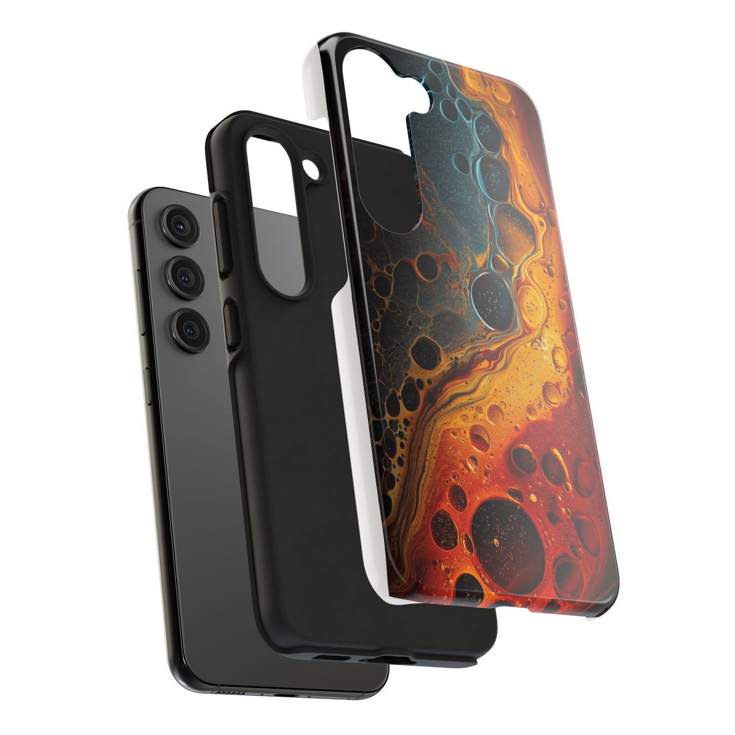 Abstract Lava Tough Phone Case - Vibrant Protective Cover for Adventurous Souls
