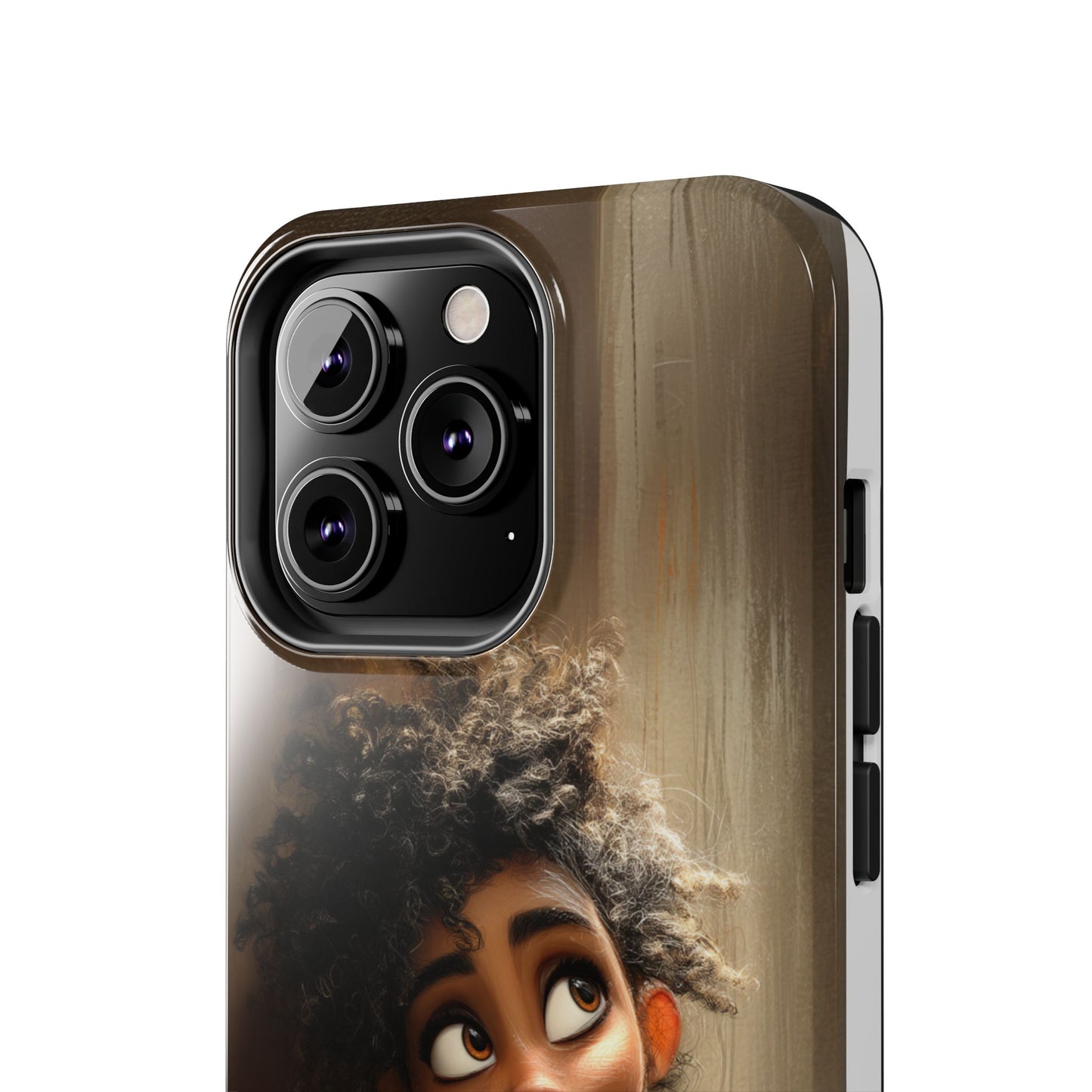 Stylish Tough Phone Case - Artistic Character Design for Teens