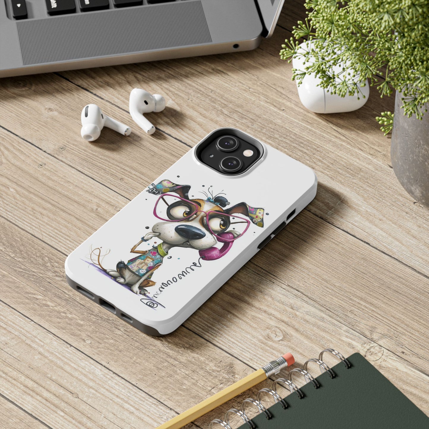 Whimsical Dog Phone Case by Skipper – Premium Art Phone Case for Pet Lovers