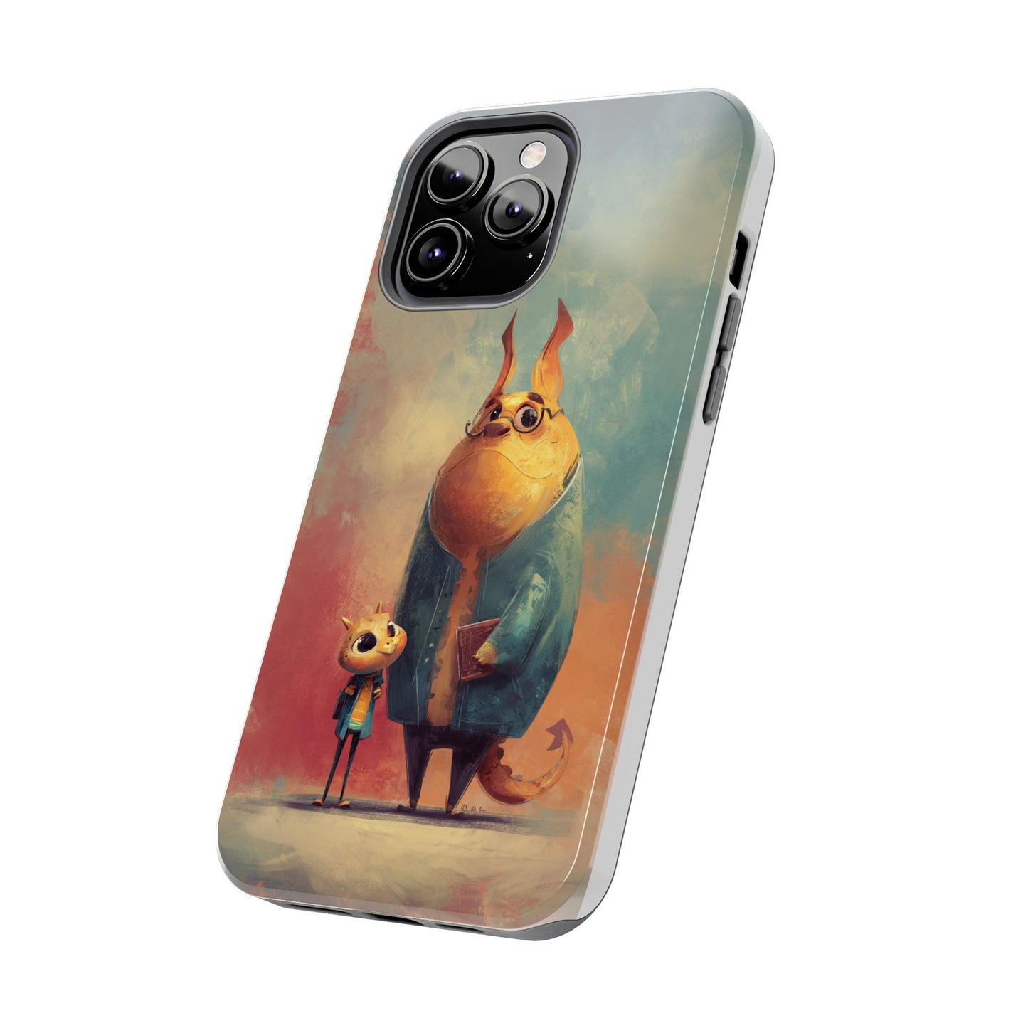 Animal Art Tough Phone Cases, Cute Character Phone Protector, Unique Cartoon Phone Cover, Fun Gift for Kids, Birthday or Holiday Present