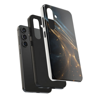 Stunning Gold Swirl Tough Phone Case - Stylish Protection with Elegance