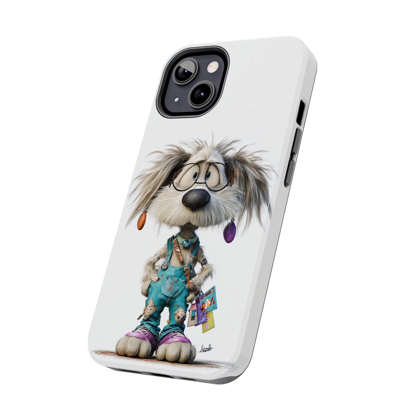 Cute Cartoon Dog Phone Case by Skipper – Premium Art Phone Case for Pet Lovers