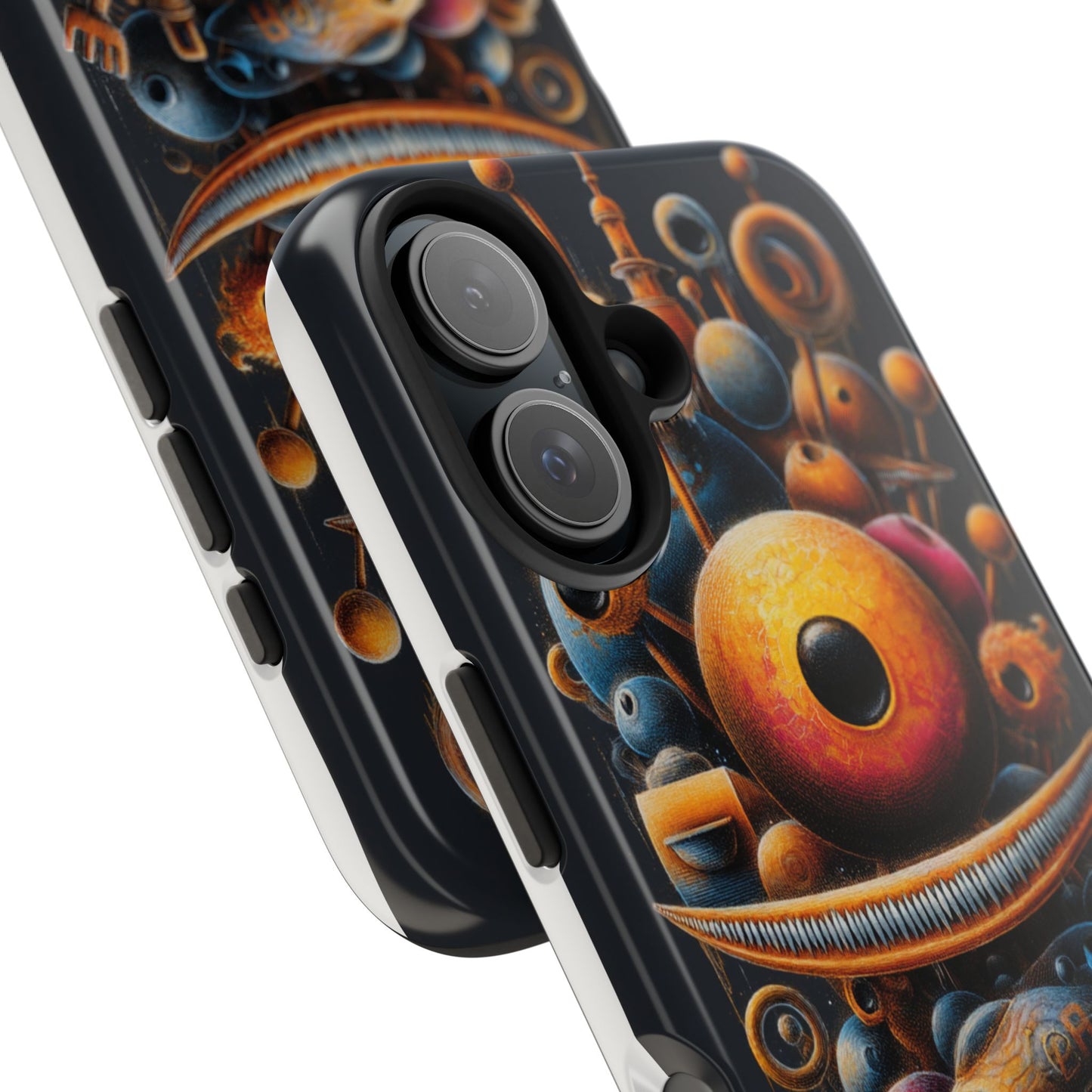 Unique Tough Phone Case with Abstract Art Design