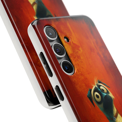 Whimsical Dog Art Tough Phone Case - Durable Protection for Pet Lovers