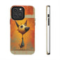 Whimsical Dog Art Tough Phone Case - Fun & Stylish Pet Lover Gift