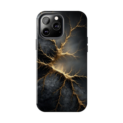 Electric Lightning Tough Phone Case - Durable Protection with Striking Design