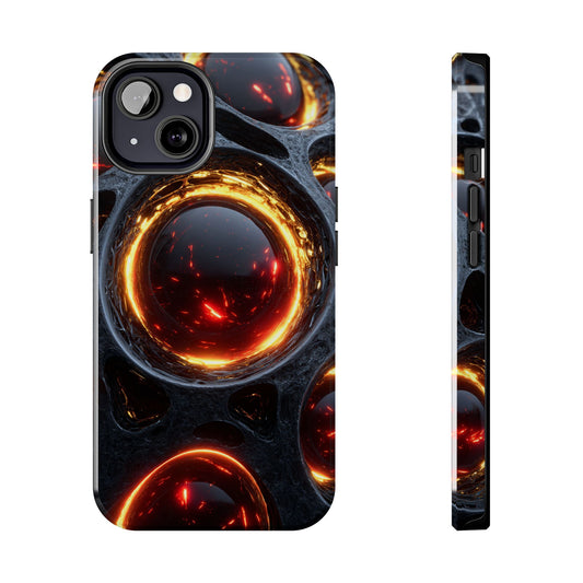 Stylish tough phone case with abstract modern design by Skipper