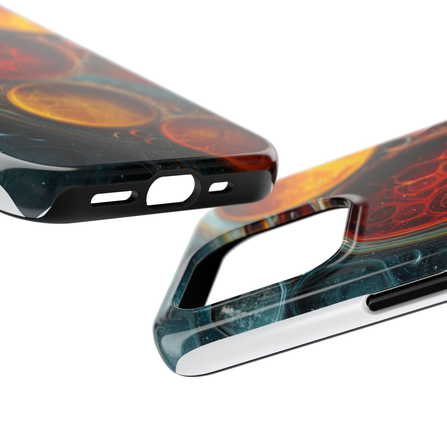 Vibrant Abstract Tough Phone Case - Durable Protection with Artistic Design