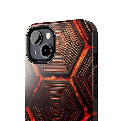 Hexagonal Pattern Tough Phone Case | Durable Tech Protection | Gift for Trendsetters